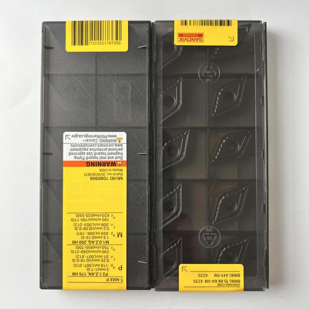 Original Sandvik / DNMG150604-QM 4335 /CNC Lathe Carbide Blade 10 Pcs
