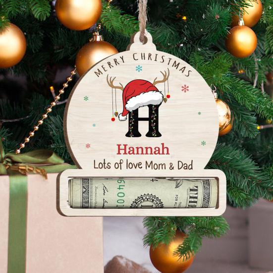 Забавный держатель для денег, подвесная подвеска с шнурком, легко подвешиваемая денежная карта, аксессуары для подвешивания рождественской елки