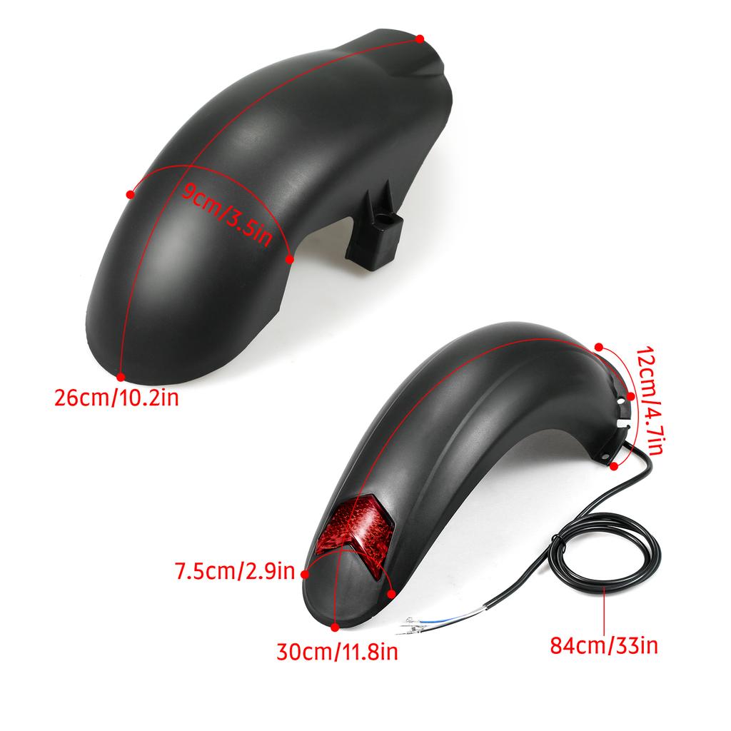 10-дюймовый электрический самокат защита переднего колеса защита заднего колеса комплект переднего заднего брызговика брызговик для Kugoo M4 кикскутера