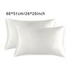 One Set Solid Color Double-sided Silk Pillowcase Mulberry Silk Ice Silk Beauty Pillowcase Single Silk Broadside Pillowcase