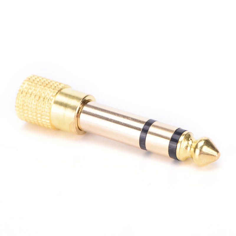 6.5Mm 1/4"Male Plug To 3.5Mm 1/8"Female Jack Stereo Headphone Audio Adapter