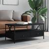 VidaXL Coffee Table Black 100x51x45 Cm Engineered Wood 835299