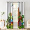 Динозавр Юрского периода, луговые деревья, оконные шторы, домашний декор, шторы для гостиной, кухонные шторы, панельные шторы для спальни