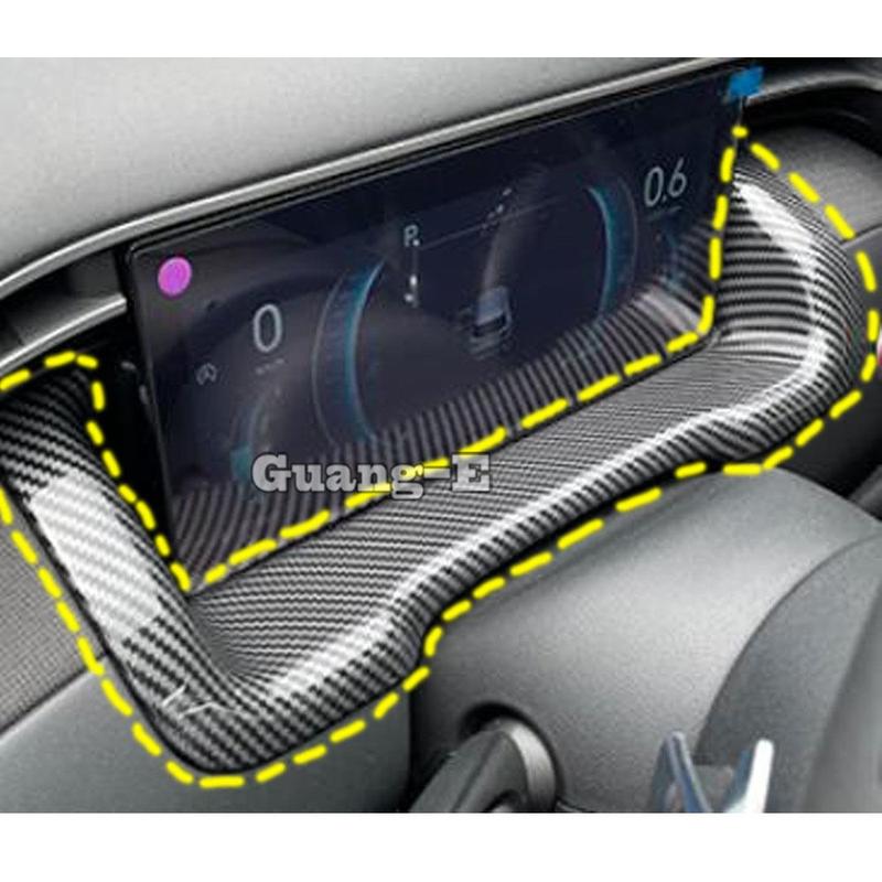 Car Sticker Garnish Detector Dashboard Meter trument Panel Gauge Frame Molding Trim For Hyundai Tucson L 2024
