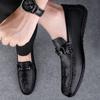 Fashion High Quality Man Loafers Luxury Brand Genuine Leather Business Shoes Moccasins Soft Driving Footwear Comfy Slip-On Casual Shoes