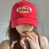 Red Baseball Cap for Women In Spring and Summer Casual and Versatile Big Head Circumference Showing Face Small Soft Top Baseball Cap Sun Hat