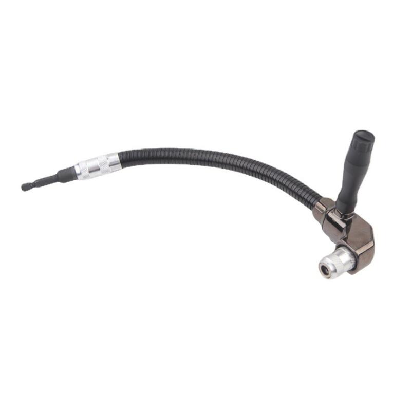 Угловая дрель под углом 90 градусов, сверло с шестигранной головкой, регулируемые гибкие биты, отвертка 6,35 мм