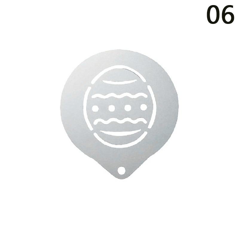 Форма для цветения из нержавеющей стали, необычная модель для штамповки кофе, утолщенный трафарет для распыления кофейной молочной пены