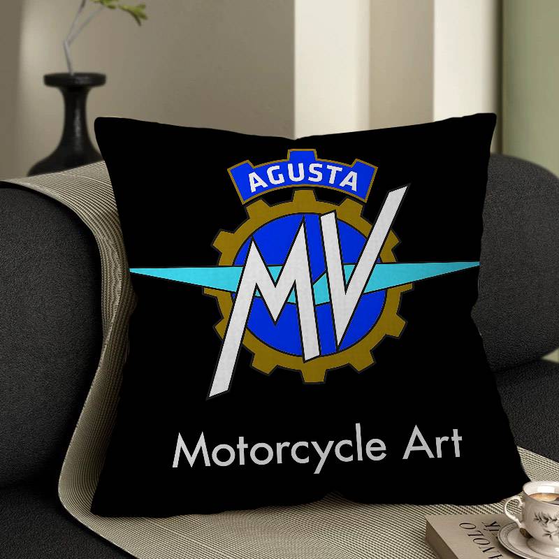 M-Mv Agusta Cushion Cover Car Throw Pillow Case For Sofa Car Christmas Gift 40X40Cm 45X45Cm