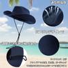 CLAPE Straw Hat with Wide Brim and Chin Breathable and Popular Cowboy Hat for Outdoor and the Beach Men's Strap, Quick-Drying, Activities, Cycling,