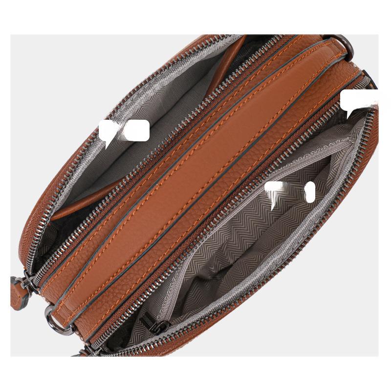 Новая модная сумка для первого слоя из коровьей кожи, легкая роскошная сумка через плечо из натуральной кожи, универсальная сумка для мобильного телефона