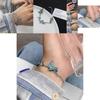 Stylish Alloy Plated Blue Butterfly Womens Bracelet Chic Summer Accessory