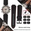 Для мужских часов Timex E-tide Compass T2N720 T2N721 TW2T76300 водонепроницаемый мягкий силиконовый ремешок для часов с инструментами Винтовые шпильки