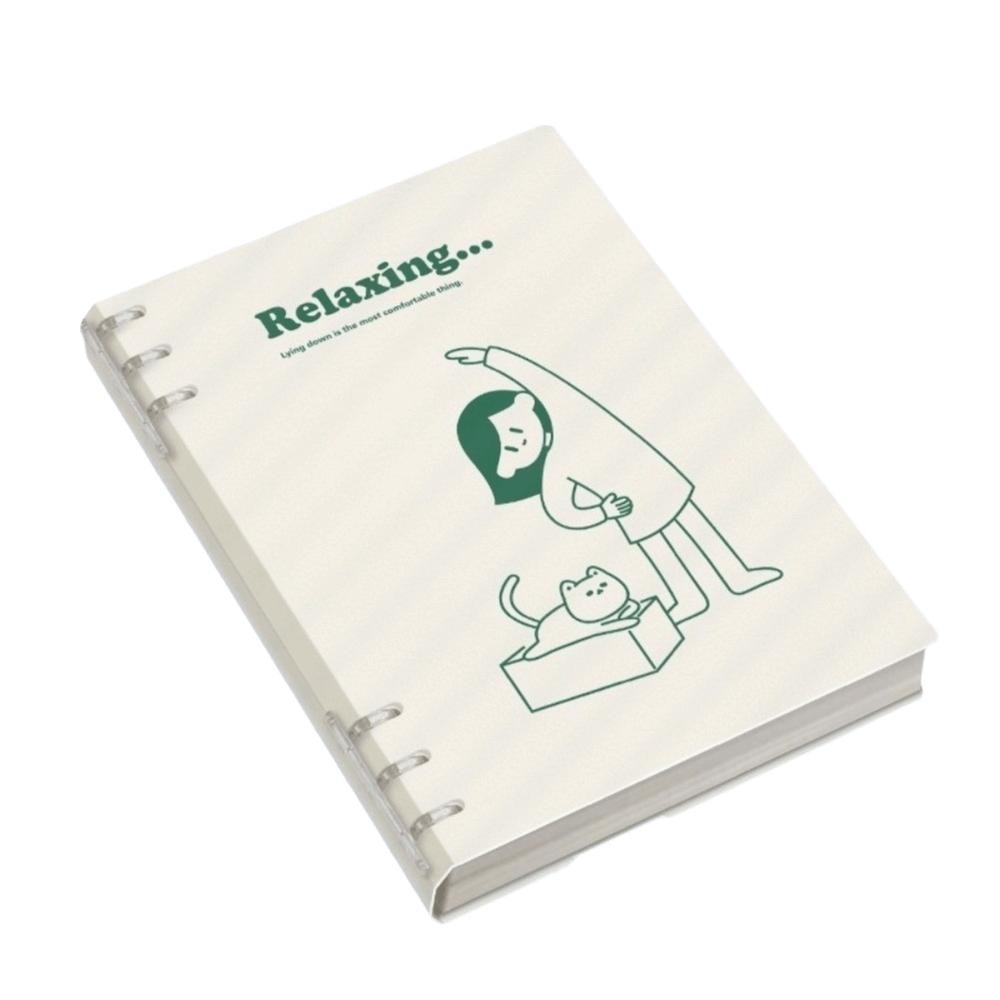 Блокнот А5/В5 на разъемных кольцах Щенок Блокнот со съемным переплетом 60 листов/120 страниц Блокнот в горизонтальную линию