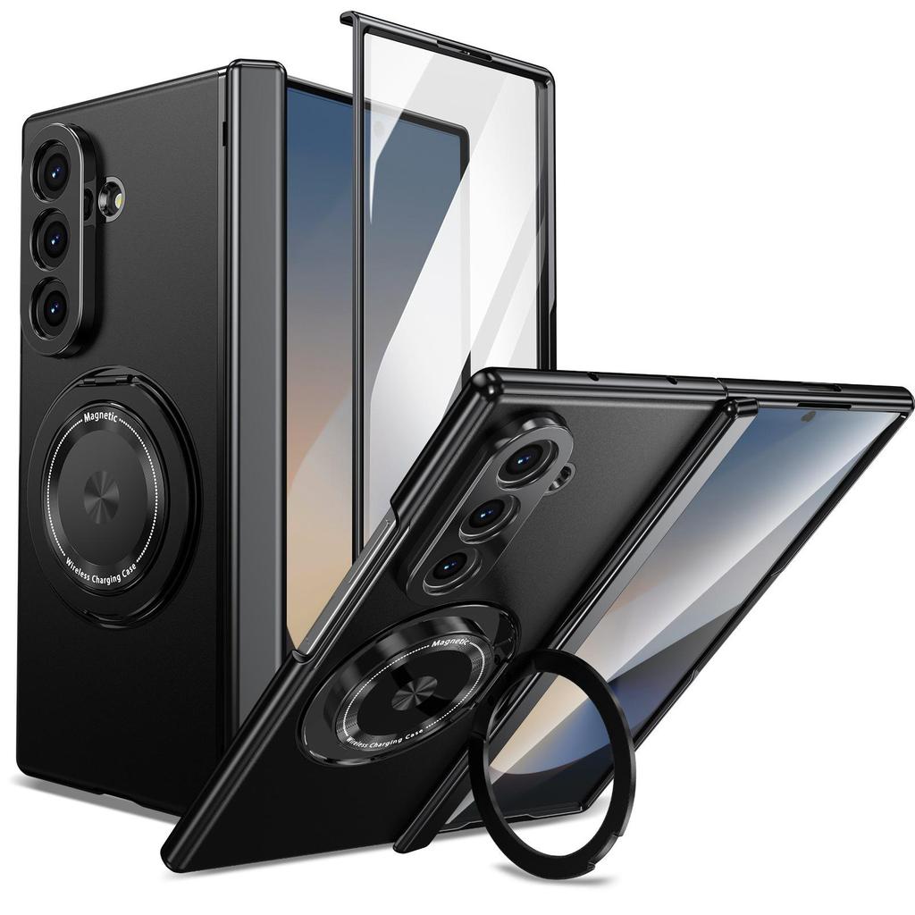 Совместимый чехол-подставка с магнитом и вращением для Galaxy Z Fold 8/7 и Защитная пленка-чехол для Z Flip 7