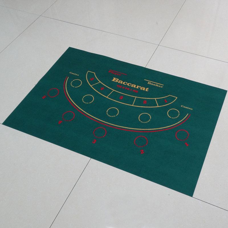 Reversible Poker Card Table Mat – 60x90cm Non-Woven Felt for Texas Hold'em & Roulette