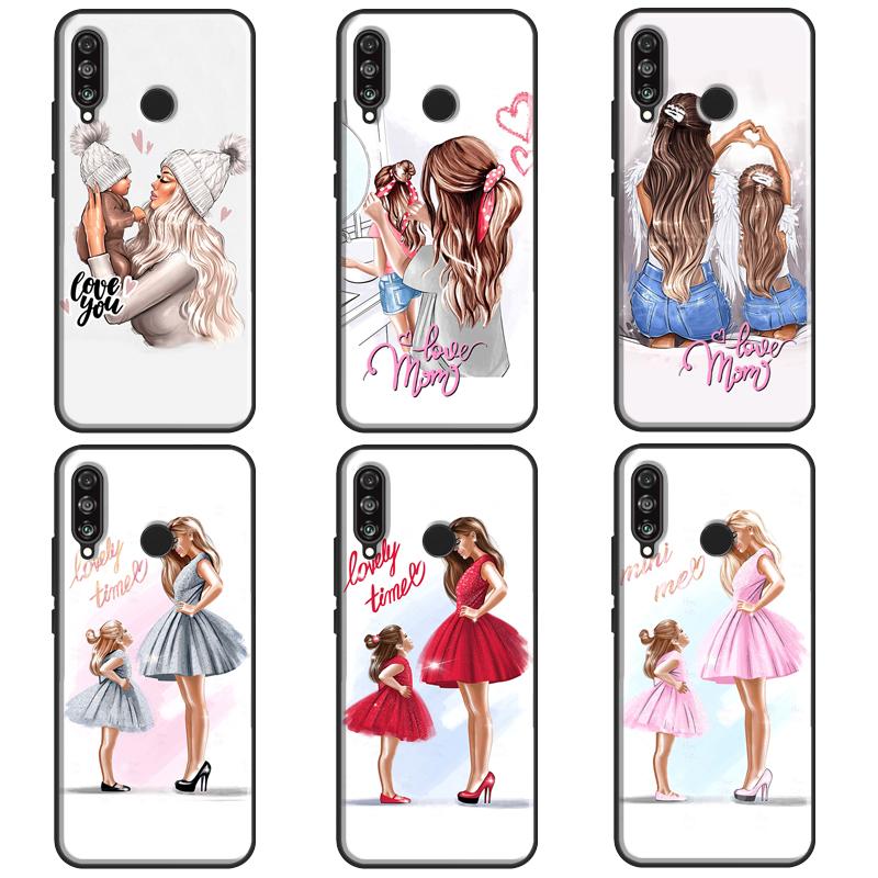 Супермама Девочка Сын Дочь Для Huawei Nova 9 SE 10 5T Y90 Y70 Y60 Y61 Y91 Y72 12i 12s 11i P60 Pro P20 P30 P40 Lite Чехол
