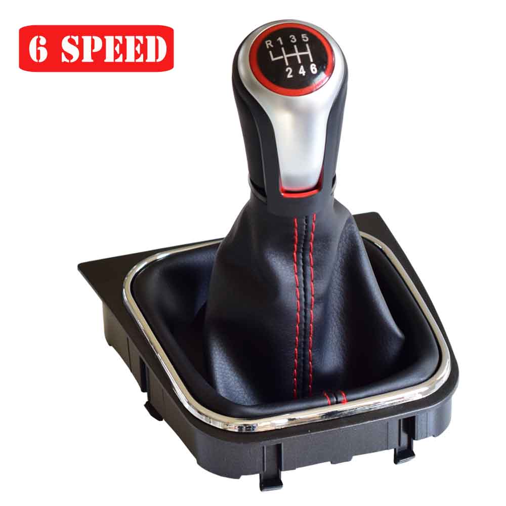 For VW Volkswagen Golf V 5/6 MK5 MK6 Scirocco(2009) Octavia Car Gear Shift Knob Lever Stick Pen Handle Boot Cover Gaiter Case