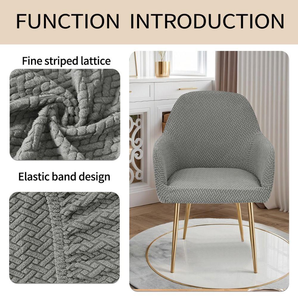 Anti-slip High Armchair Cover Curved Chair Slipcover for Hotel,Wedding,Banquets