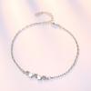 Five-Pointed Star Bracelet Korean Version Simple Fashion Zircon Crystal Bracelet Silver Hand Jewelry