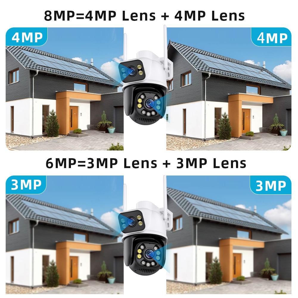 8-мегапиксельная камера видеонаблюдения Wi-Fi, водонепроницаемая беспроводная камера безопасности с искусственным интеллектом, обнаружение человека, камера видеонаблюдения Dahua IP, ночное видение