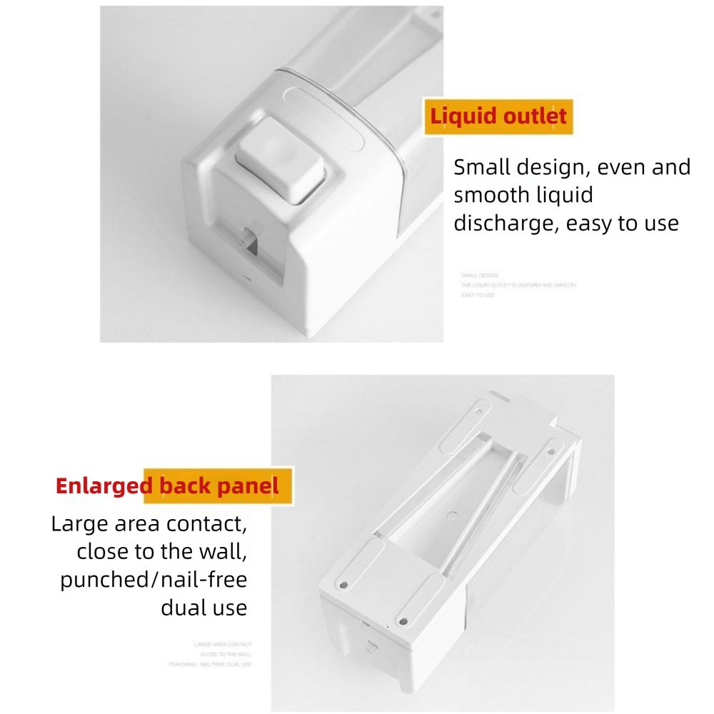1/2/3 шт. 500 мл Дозатор жидкого мыла Большой емкости Настенный Дозатор шампуня Бутылка Ручной пресс Видимое окно