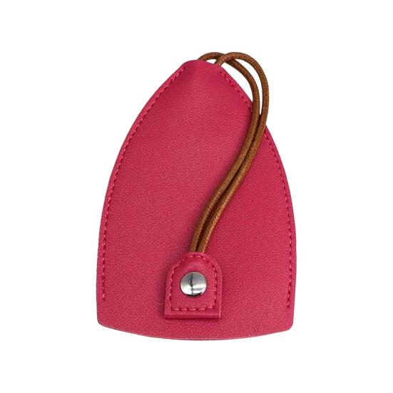 Органайзер для ключей из искусственной кожи, выдвижной автомобильный брелок-кошелек, защита от потери, портативный чехол для хранения ключей, застежка-кнопка