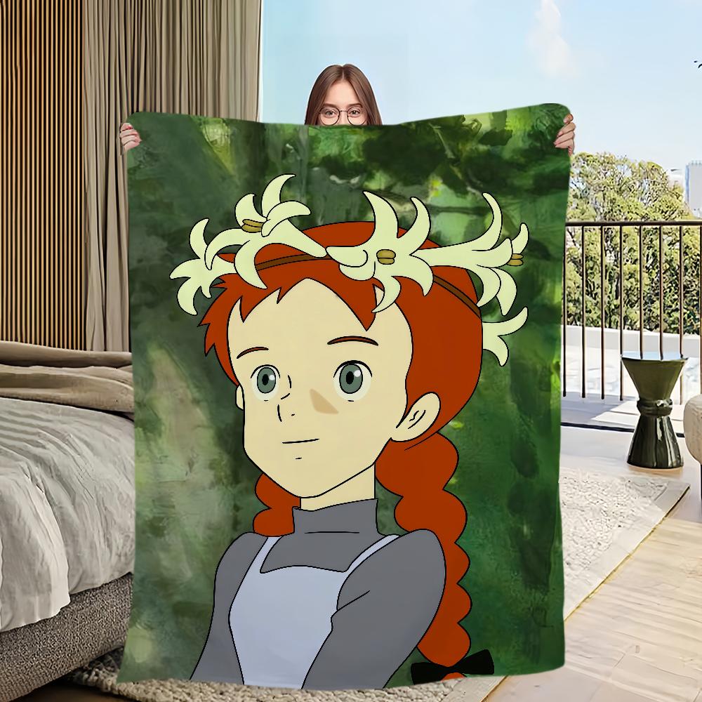 Мультфильм аниме a-Энн из Зеленых Крыш Фланелевое теплое уютное мягкое плюшевое одеяло для дивана гостиной дома спальни дорожный подарок дом