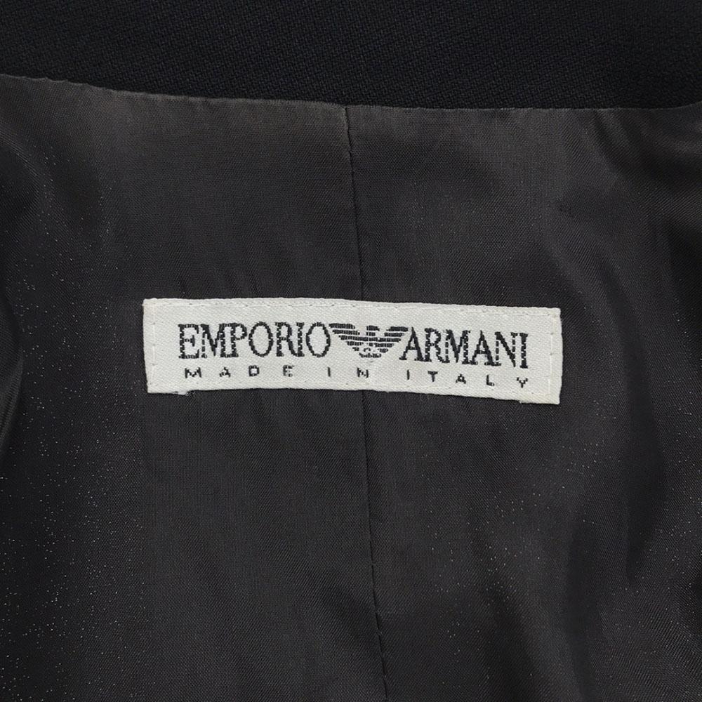 Emporio Armani Костюм-юбка из шерсти 90-х годов производства Италии 38 размер черный Пожилые женщины Б/у