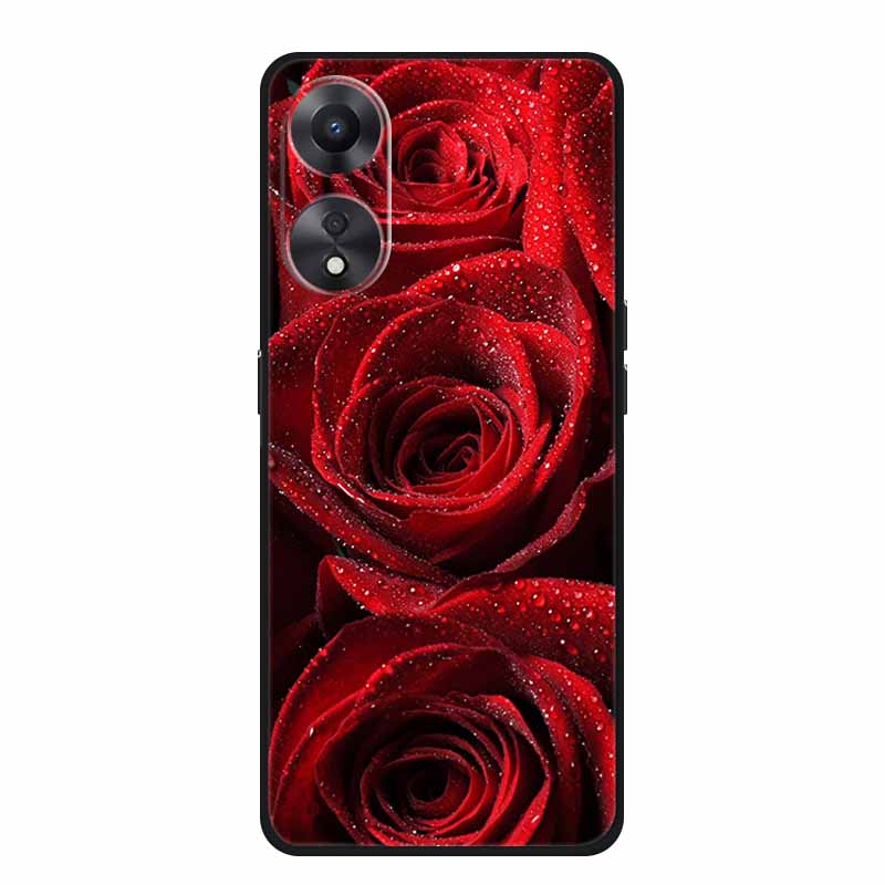 Чехол для OPPO A78 5G Модный силиконовый мягкий ТПУ задняя крышка для Oppo A58 A58X 5G OPPOA78 5G Чехлы для телефонов Ударопрочный CPH2483 Fundas