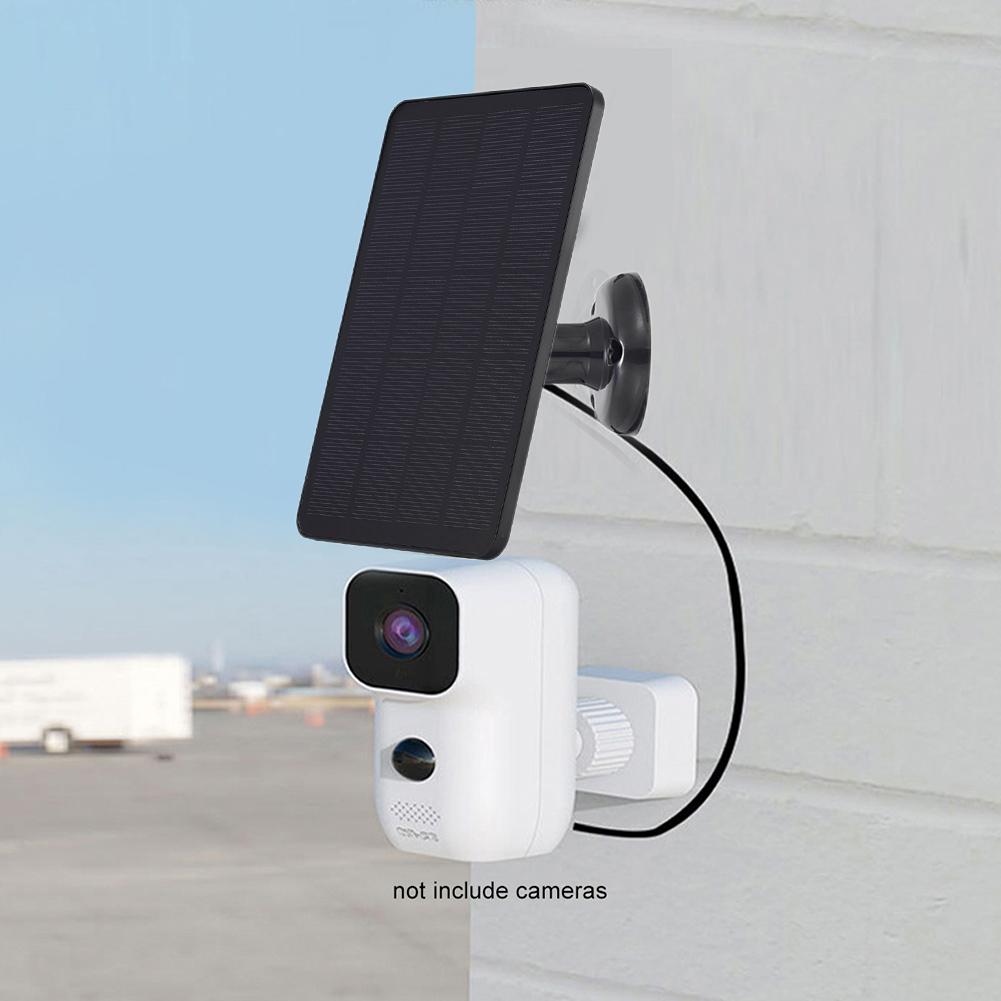 Солнечная панель 10 Вт для уличной камеры безопасности с питанием от аккумулятора 5 В постоянного тока, водонепроницаемая IP65, солнечное зарядное устройство с DC5521/USB-C