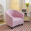 Thicken Club Sofa Cover Jacquard Single Arc-shaped Tub Sofa Covers Stretch Armchairs Chair Slipcovers for Bar Counter Wedding