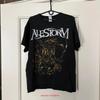 Футболка группы Alestorm Рок Размер L винтажная Стиранная с принтом Мягкая Дышащая дизайнерская одежда Немного Короткая Для Повседневной Носки