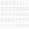40 штук 1,9-дюймовые нашивки белые аппликационные аксессуары цифры 0-9 для джинсов