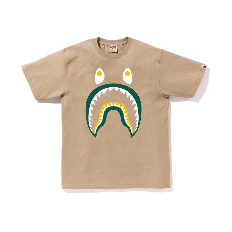 Bape Colors Футболка с принтом акулы Ponr 0ZXTEM110016M
