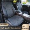 Для tesla model Y 2019-2025 2025/model 3 чехол на сиденье льняная подушка Дышащий Потостойкий Чехол на сиденье для четырех сезонов Автоаксессуары