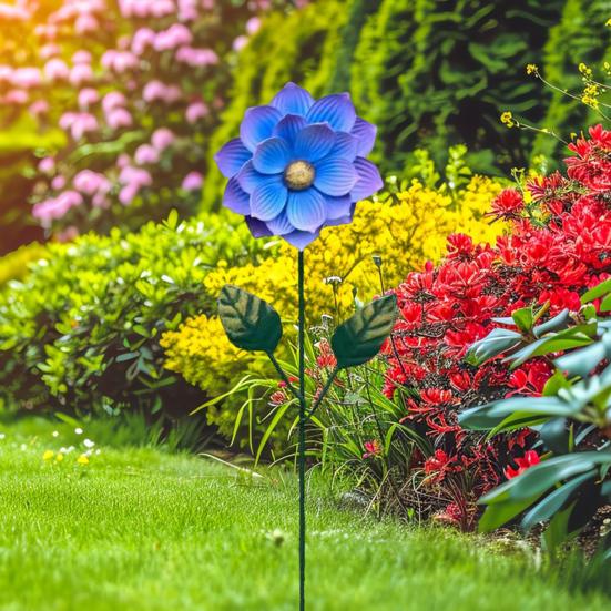 Металлический колышек для цветов, декоративный садовый колышек, уличный колышек для втыкания в землю, колышек для цветов для декора газона, патио, дорожки, двора