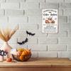 Pumpkin Hole Coffee Station Metal Tin Sign - Vintage Halloween Decoration, UV-resistant, Waterproof and Fade-resistant