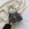 Retro Popular Small Bag Women's New Spring Casual Simple Bucket Bag Fashion Chain Messenger Bag