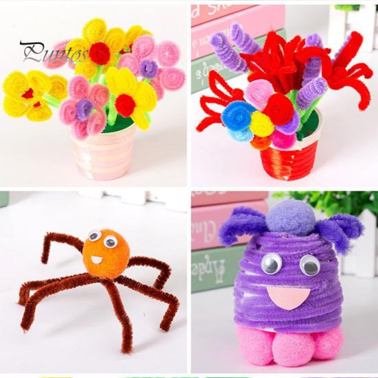 100 шт. стебли синели, мягкие поделки своими руками, скручивающая палочка, яркий цвет, креативные стебли синели для украшения дома