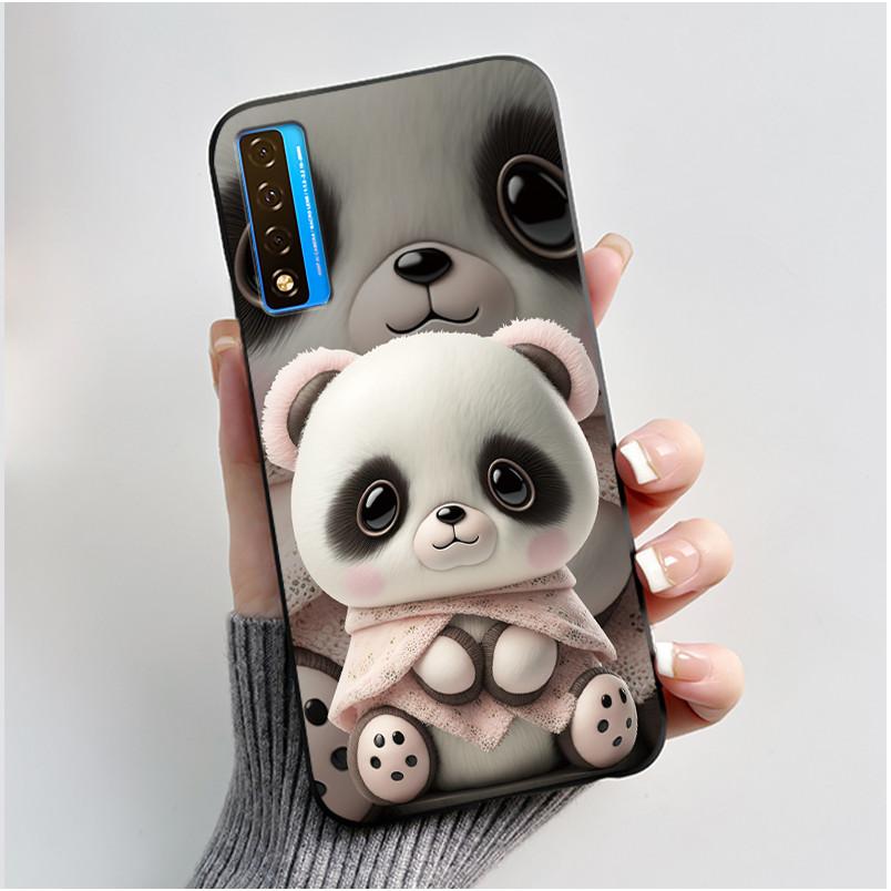 New Casing For TCL 20 5G 20S 20L 20L+ Flower Pattern Shockproof Cover For TCL 20 SE Fashion Cartoon Design Soft Black Case