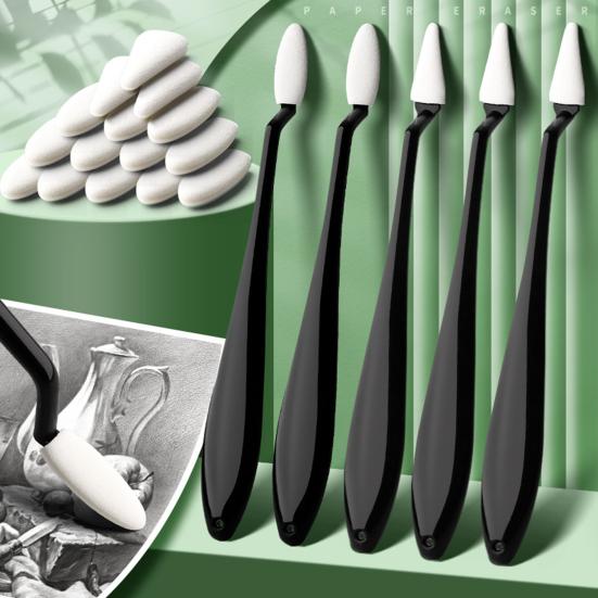 Бумага Art Blending Stumps Sketch Sponge Wipe 20 Сменные губчатые салфетки Sketch Drawing Trimmer Rase для выделения теней и коррекции