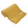Плед с бахромой "Brehat" Toison d'or Stonewashed Cotton Gauze - Brehat Miel