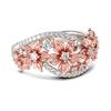 Jeulia Silver Flower Perfect for and Sparkling and Cute Women's Ring, Birthdays, Parties, Fashion, More. (Flower, 17)