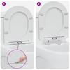 Toilet Seat White 47 x 36 x 3.4 cm Duroplast