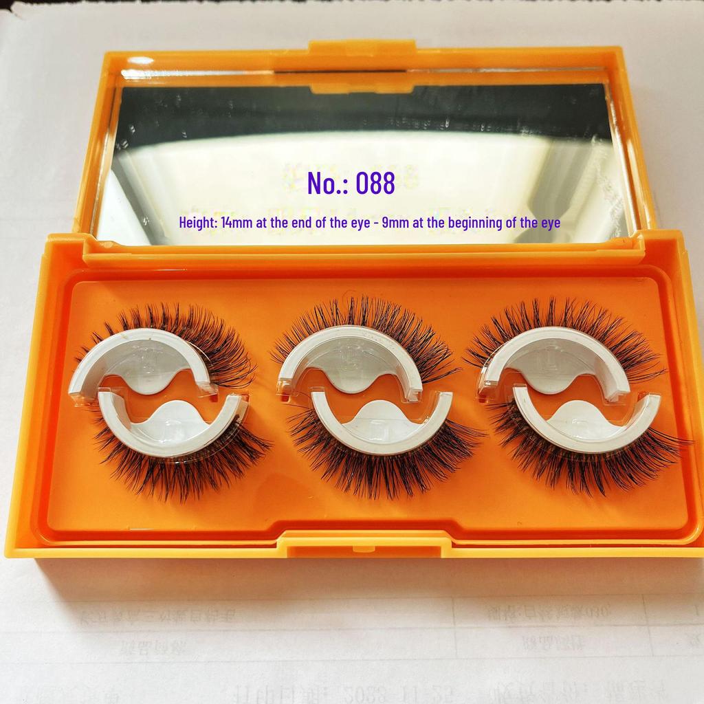 Самоклеящиеся полоски для ресниц Qiao Zitong: Три пары прочных, удобных и долговечных накладных ресниц.