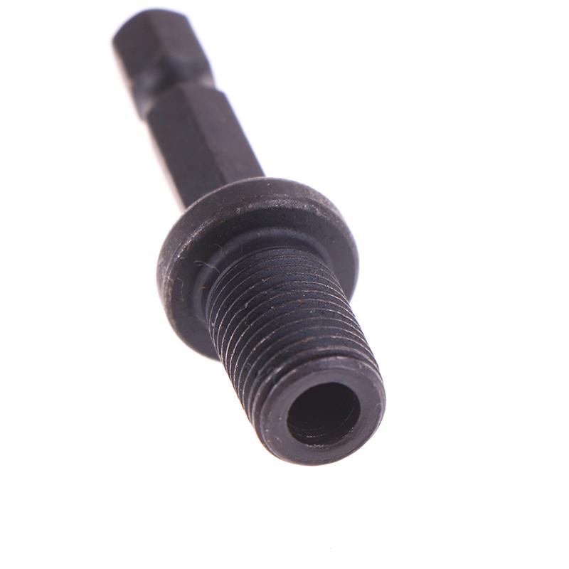 3/8"-24Unf Male Thread Screw Chuck Adapter Connector For Hex Shank Drill Bit