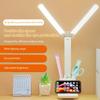 New Ideal Eye-Caring Rechargeable USB LED Double-Headed Multifunction Desk Lamp for Learning and Reading In Dormitory and Bedsid