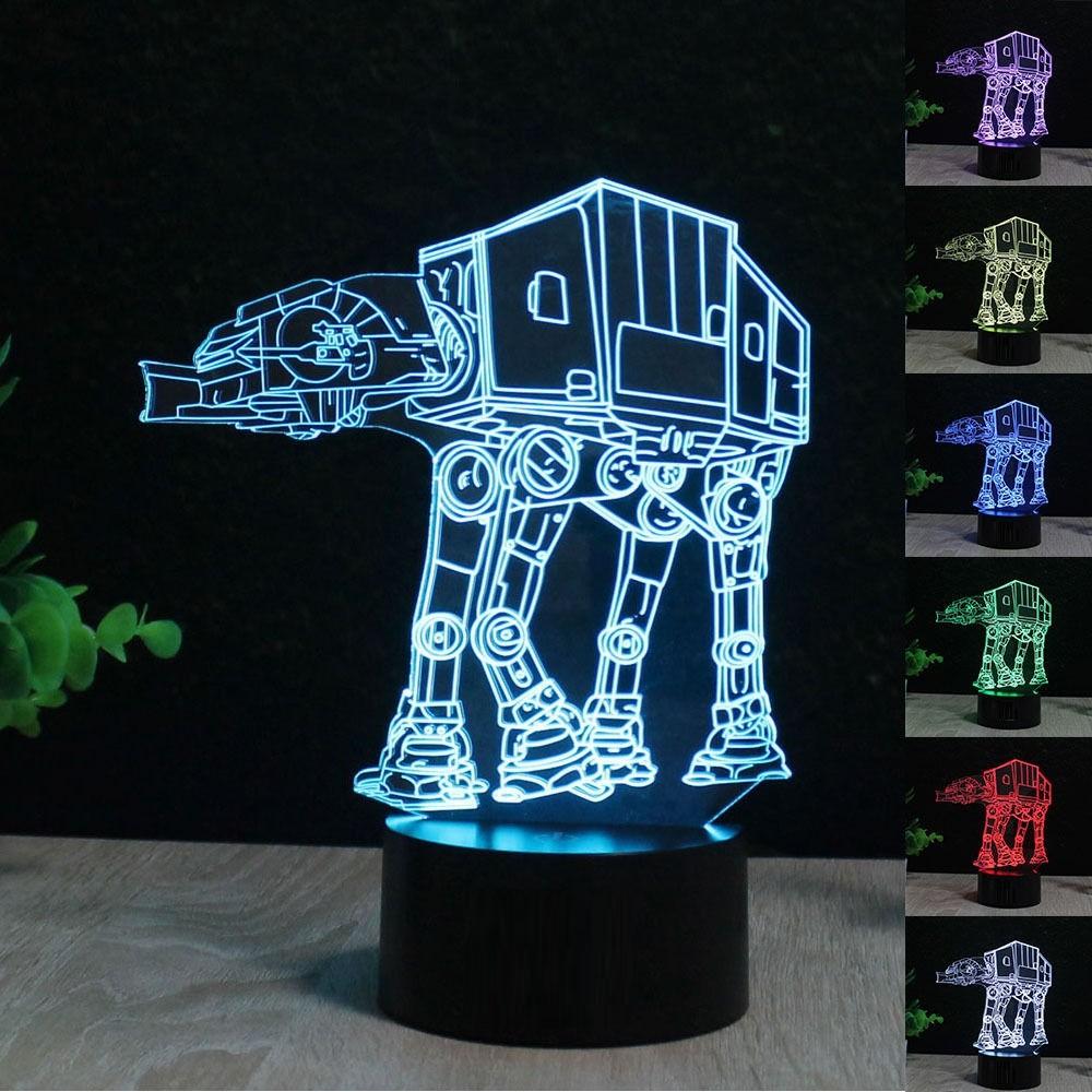 Star Wars Mini 3d Night Lamp For Kids Room And Collectors