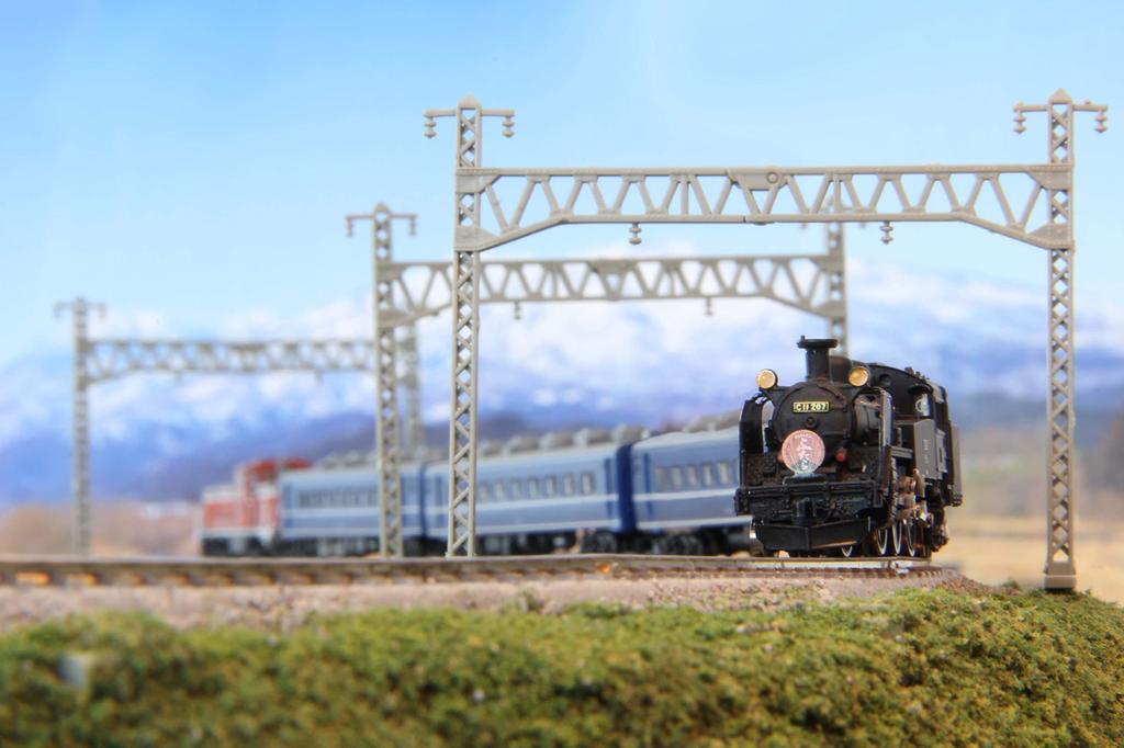 Rokuhan Масштаб Z Паровоз C11 207 Железная дорога Тобу SL Стартовый набор Железнодорожная модель Стартовый набор №. """Тайдзю Футара" G007-1"""